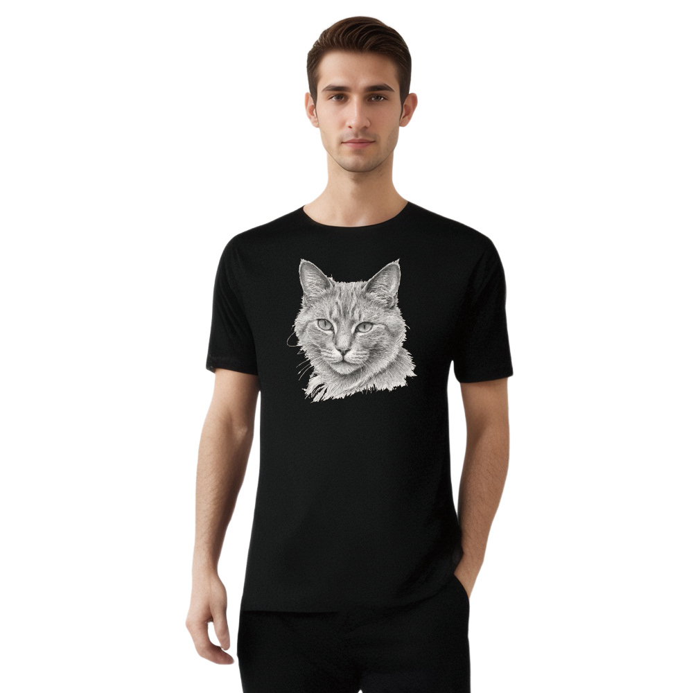 Animal Esquisse d'un Chat Mignon T-shirt