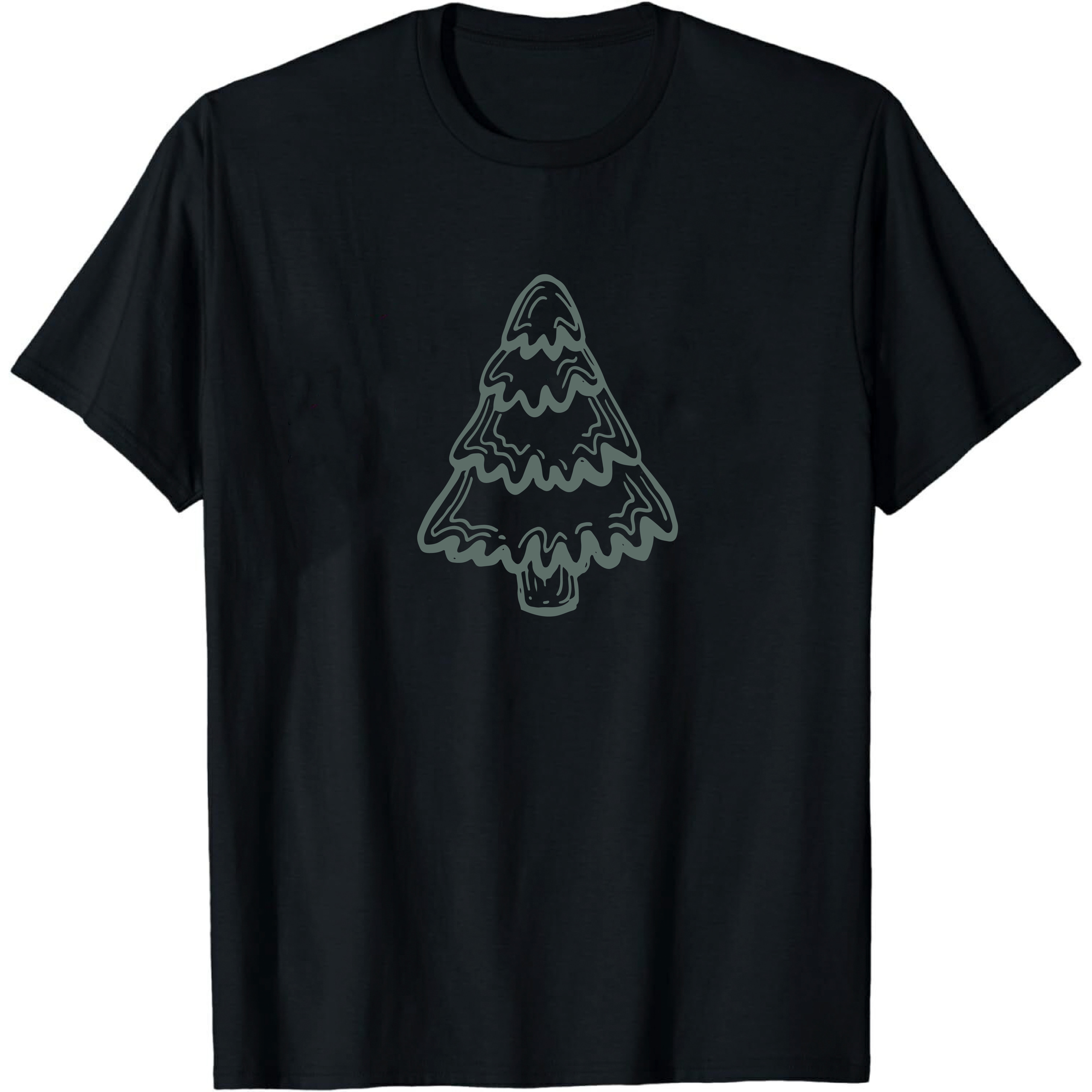 T-shirt Mignon Sapin de Noël Simple Pour Noël VER.8
