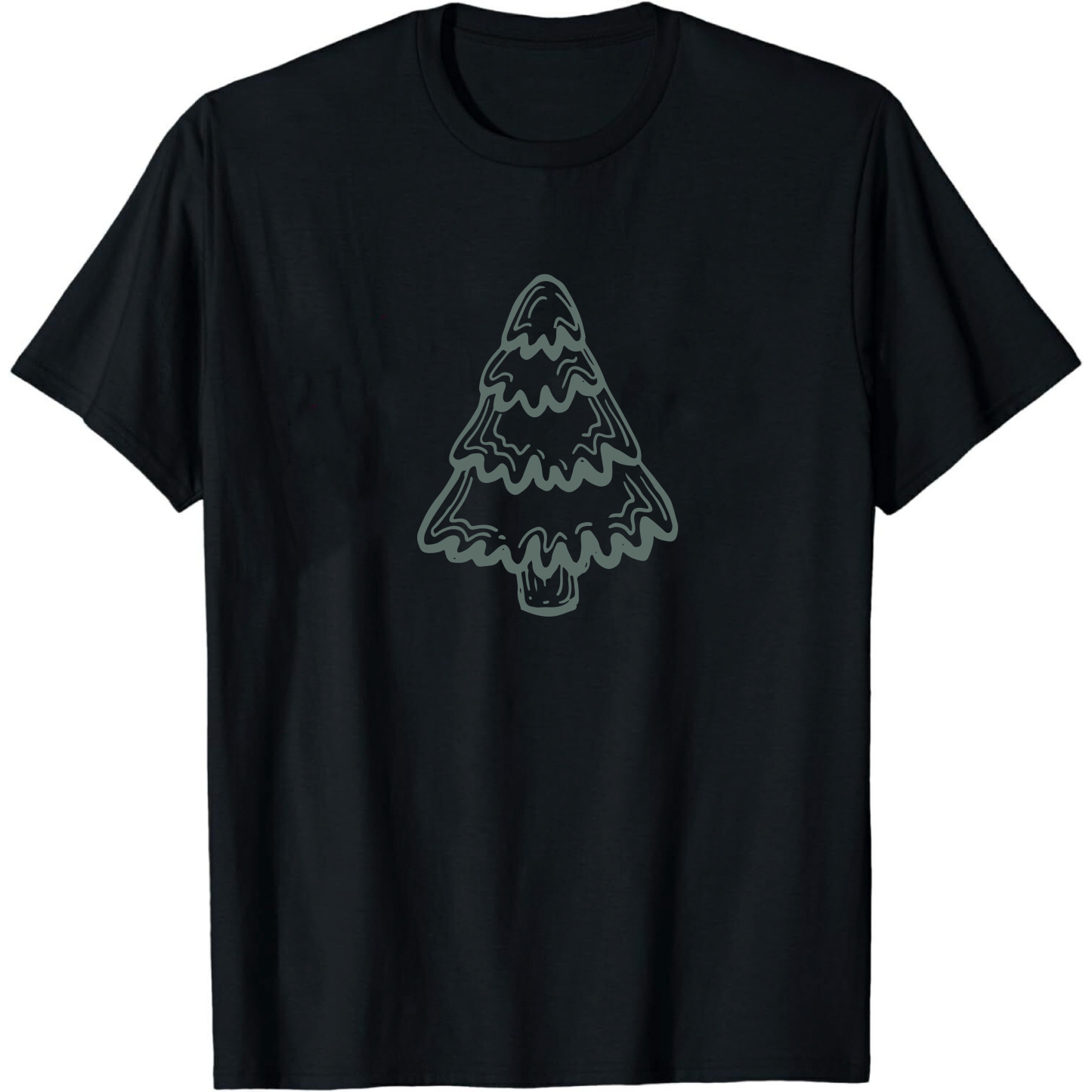 T-shirt Mignon Sapin de Noël Simple Pour Noël VER.8