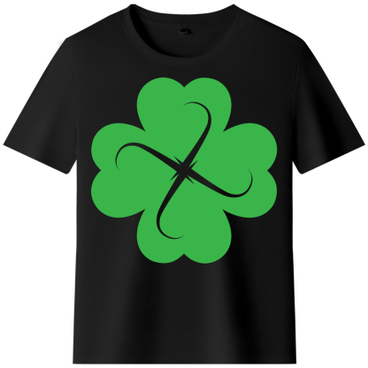 T-shirt Trèfle à Quatre Feuilles de la Saint-Patrick