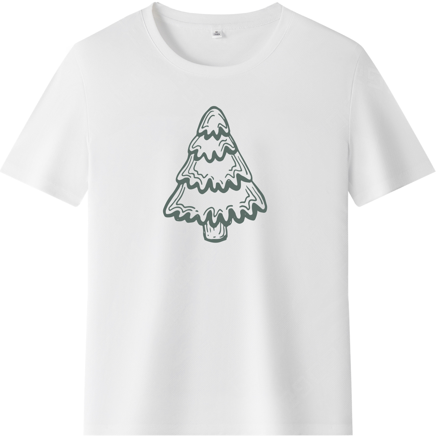 T-shirt Mignon Sapin de Noël Simple Pour Noël VER.8