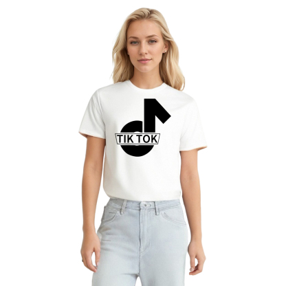 T-shirt Texte 'Tik Tok' Ver.2