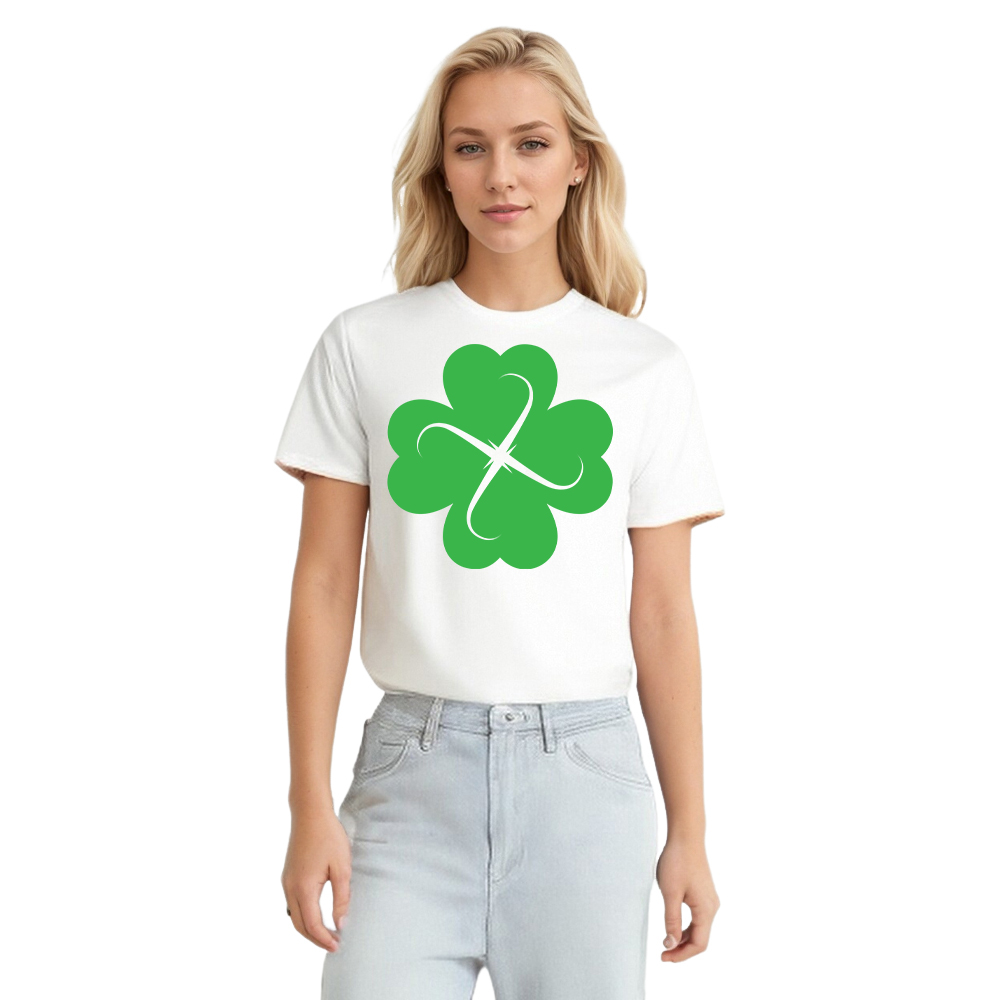 T-shirt Trèfle à Quatre Feuilles de la Saint-Patrick