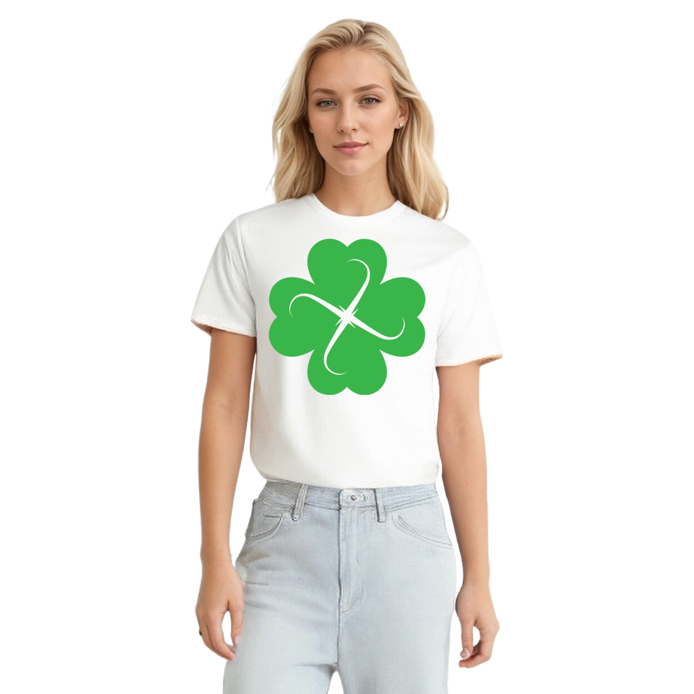 T-shirt Trèfle à Quatre Feuilles de la Saint-Patrick
