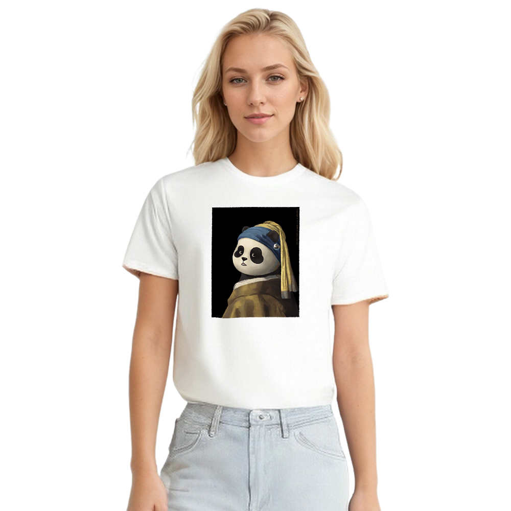 T-shirt Adulte Drôle Panda de Meme Costume