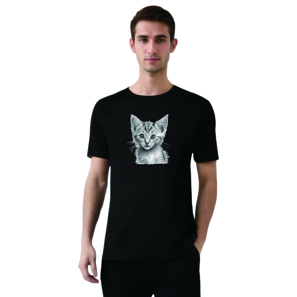 Animal Esquisse d'un Chat Mignon T-shirt Ver.3