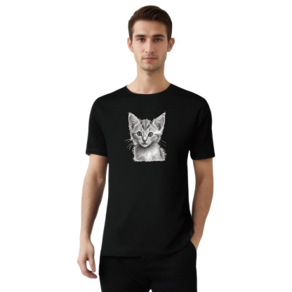 Animal Esquisse d'un Chat Mignon T-shirt Ver.3