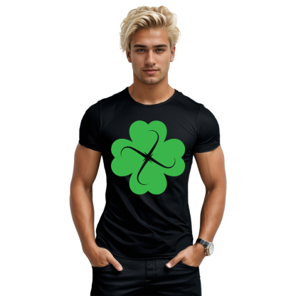 T-shirt Trèfle à Quatre Feuilles de la Saint-Patrick