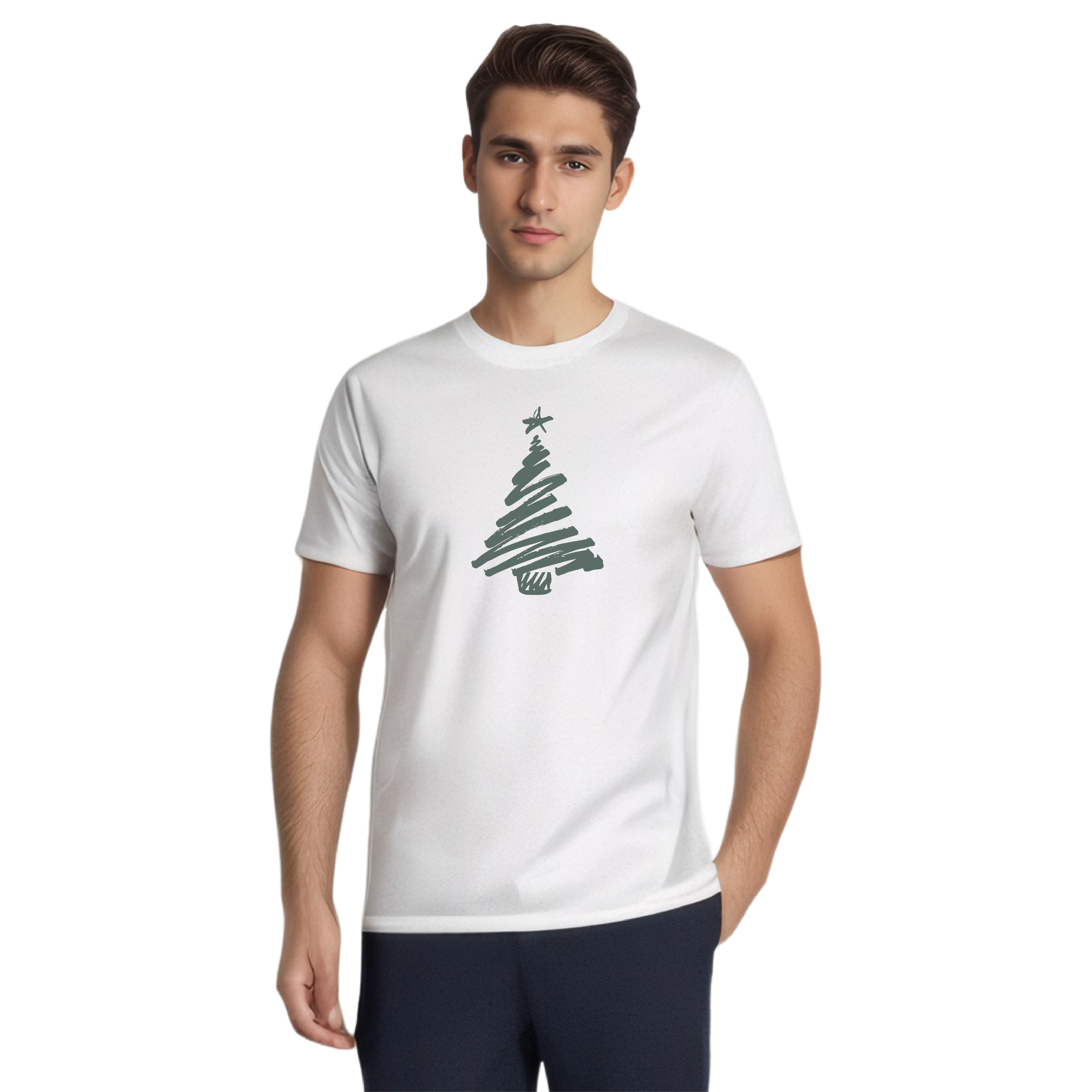 T-shirt Mignon Sapin de Noël Simple Pour Noël VER.10