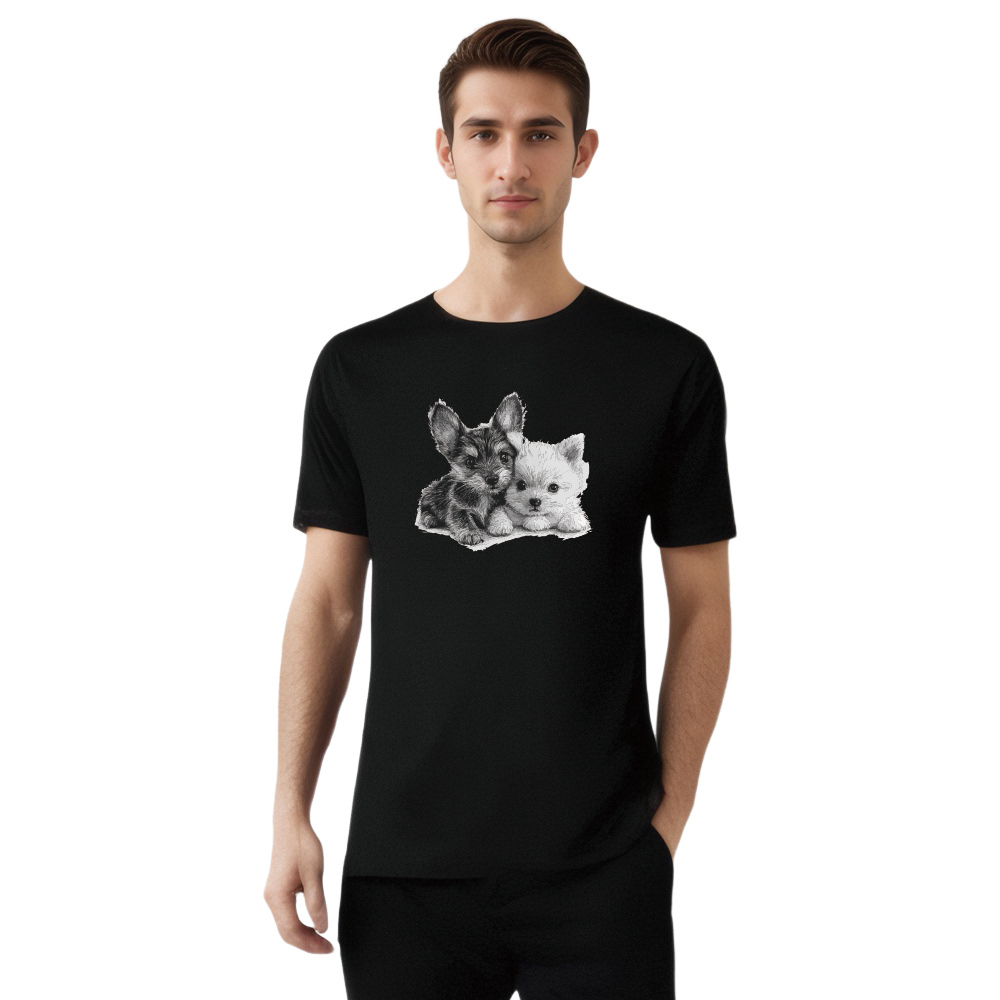 Animal Esquisse d'un Chat Mignon T-shirt Ver.4