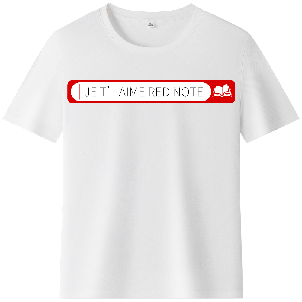 T-shirt Texte 'Je t’aime Red Note' Ver.3