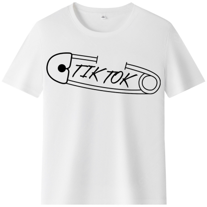 T-shirt Texte 'Tik Tok' Ver.3