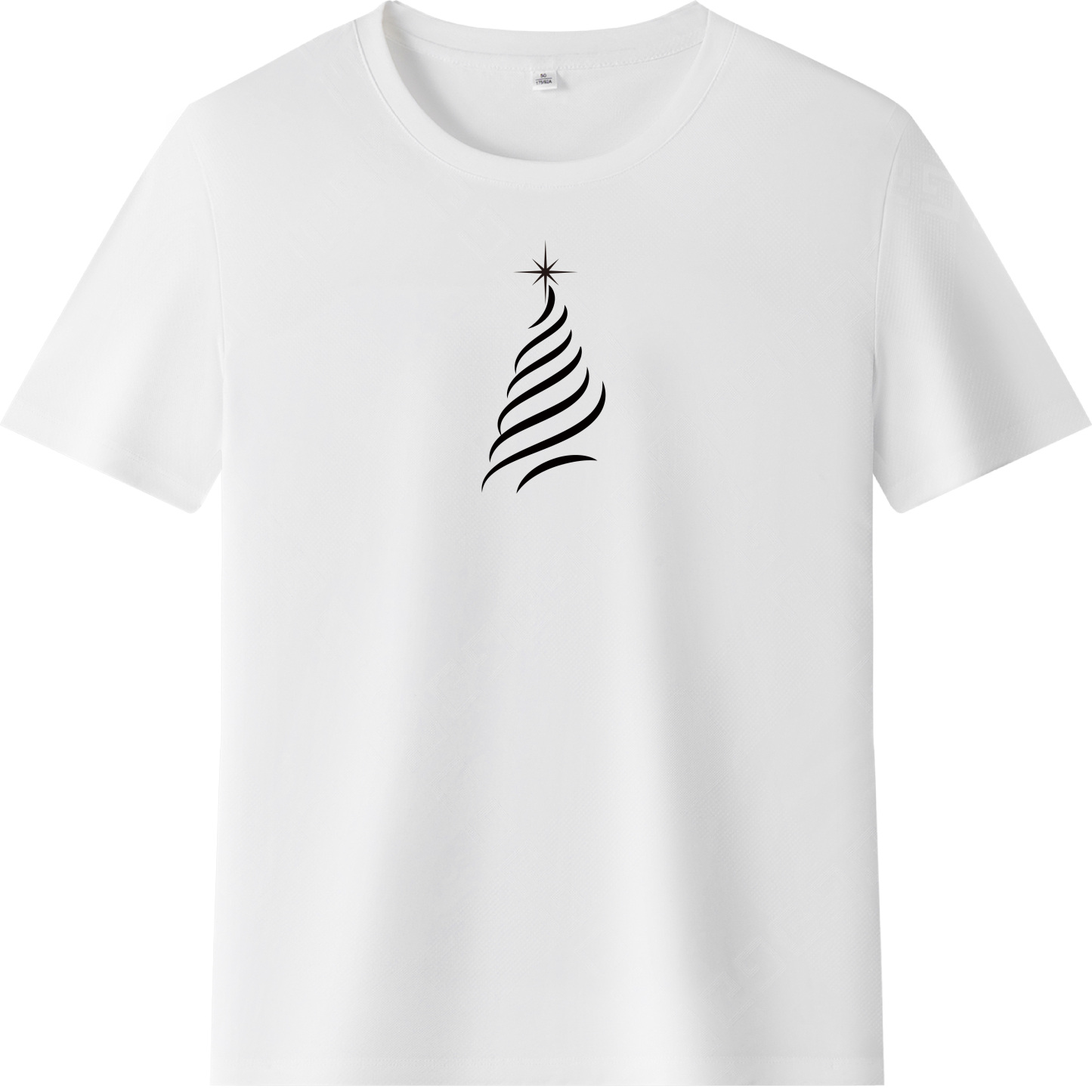 Adulte T-Shirt Arbre de Noël Monochrome Pour Noël Ver.6