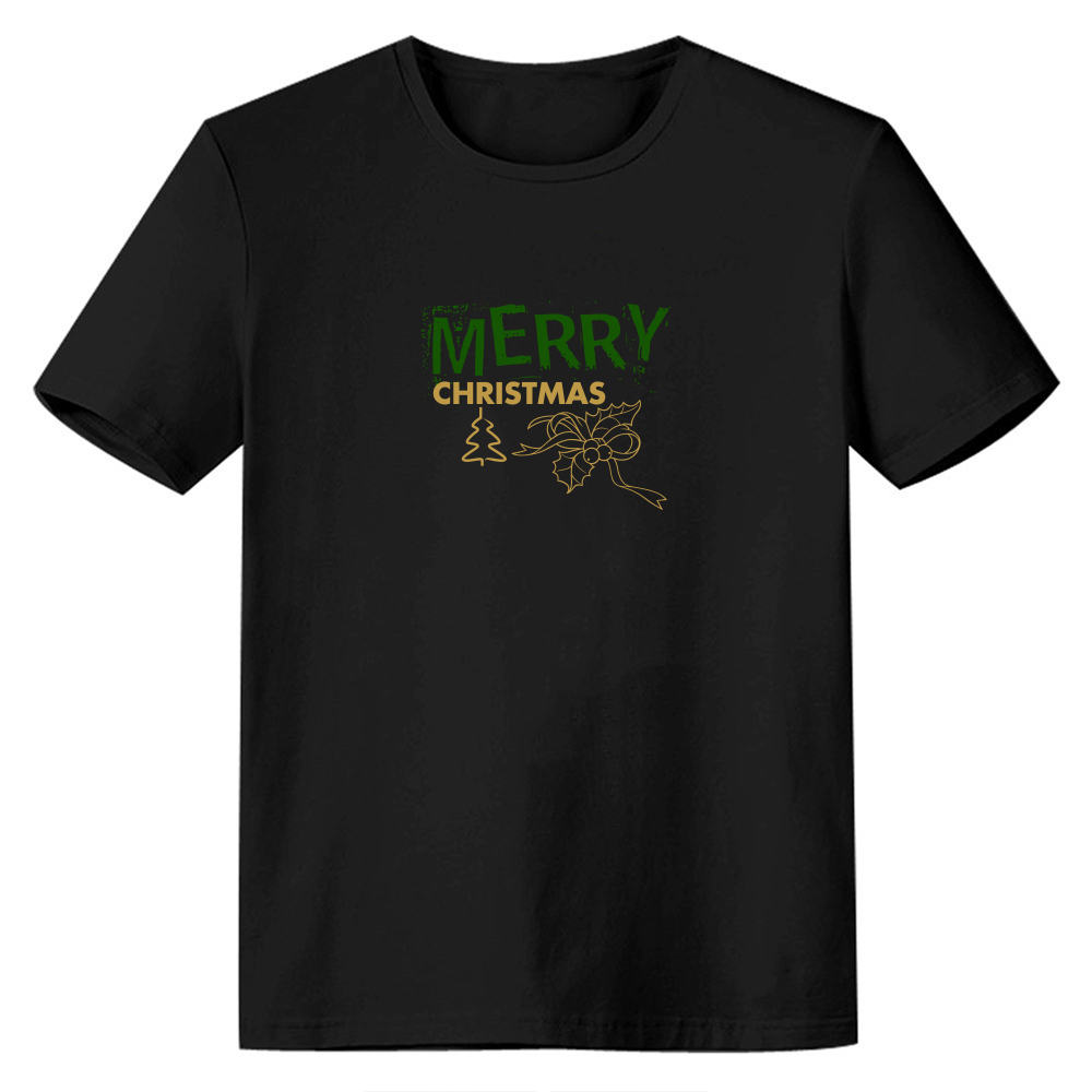 T-shirt Texte 'Merry Christmas' Pour Noël