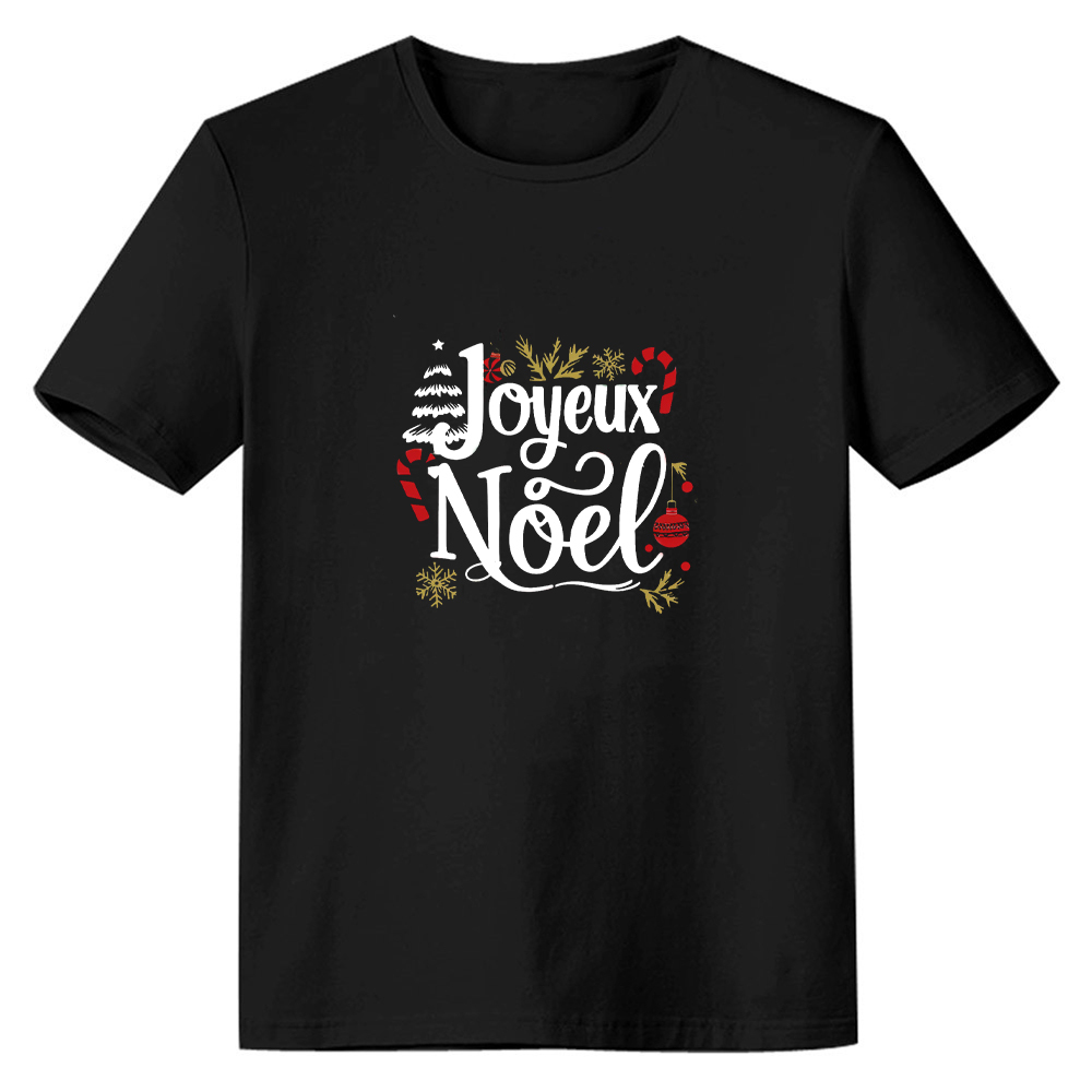 T-shirt Texte 'Joyeux Noël' Pour Noël