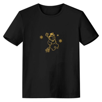 T-shirt Bonhomme de Neige de Noël Pour Noël 