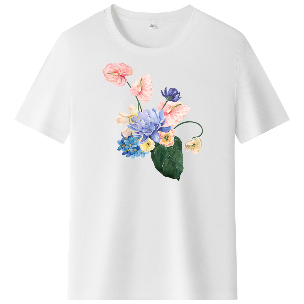 T-shirt Plan d'Ensemble de Fleurs
