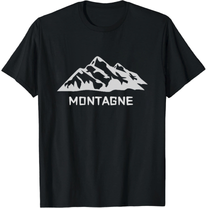 T-shirt Adulte Naturellement Montagne Costume Ver.F