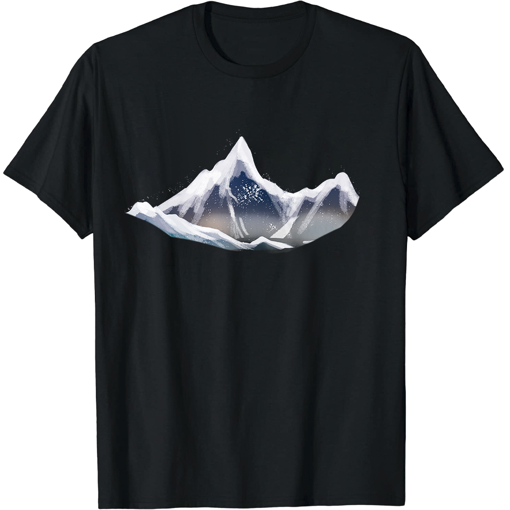 T-shirt Adulte Naturellement Montagne Enneigée Costume Ver.C