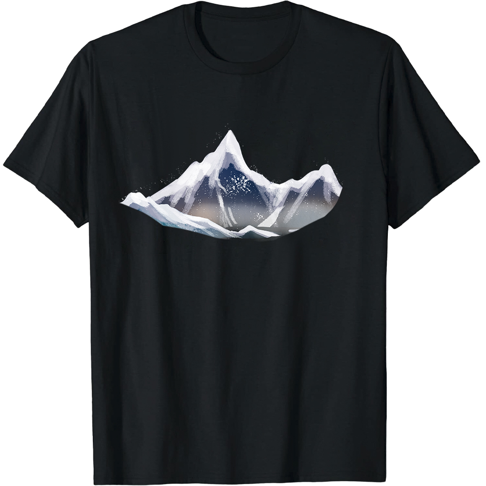 T-shirt Adulte Naturellement Montagne Enneigée Costume Ver.C