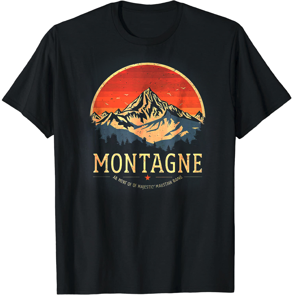 T-shirt Adulte Naturellement Montagne Costume Ver.B