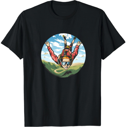 T-shirt Adulte Sport Extrêmes Saut en Parachute Costume