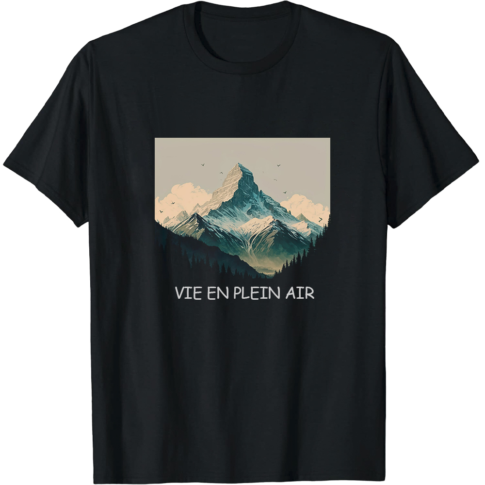 T-shirt Adulte Naturellement 'Vie en Plein Air' Costume