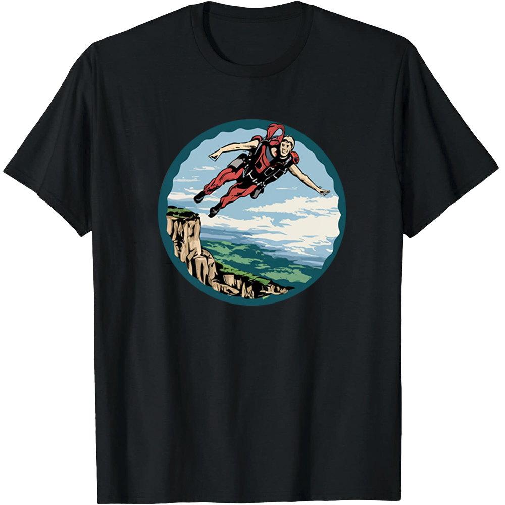 T-shirt Adulte Sport Extrêmes Saut en Parachute Costume 