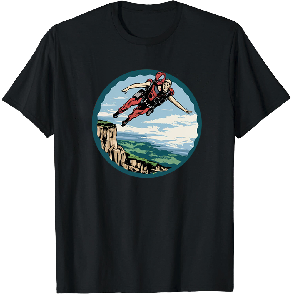 T-shirt Adulte Sport Extrêmes Saut en Parachute Costume 
