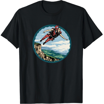 T-shirt Adulte Sport Extrêmes Saut en Parachute Costume 