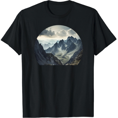 T-shirt Adulte Naturellement Montagne Costume Ver.D