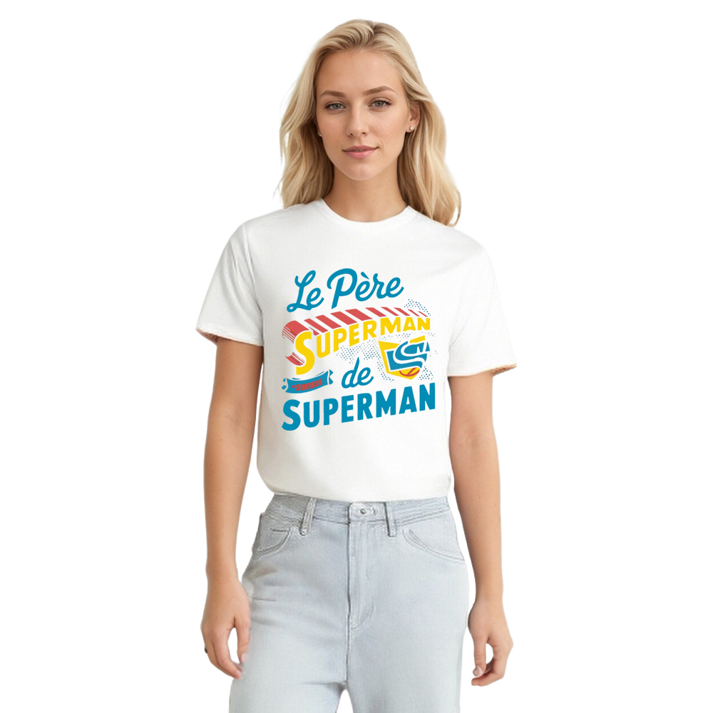 T-shirt 'Le Père de Superman' Costume