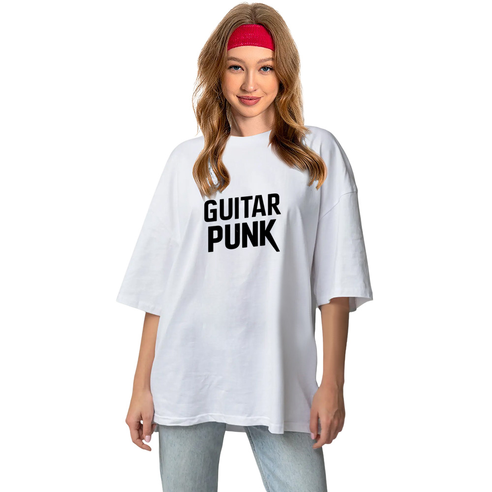 T-shirt Texte 'Guitar Punk' Costume Ver.B