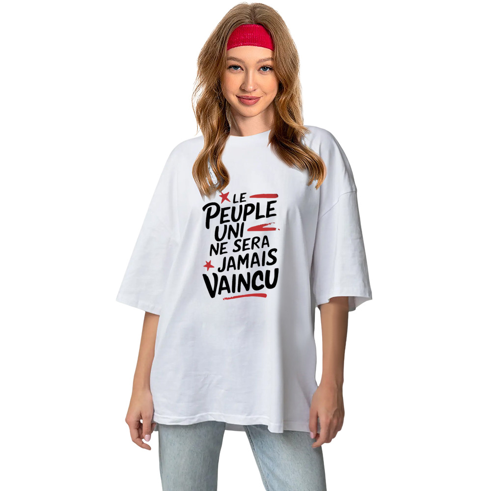 T-shirt' Le Peuple Uni Ne Sera Jamais Vaincu' Costume Ver.B