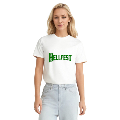 T-shirt Texte Uniquement 'Hellfest' Costume Ver.B