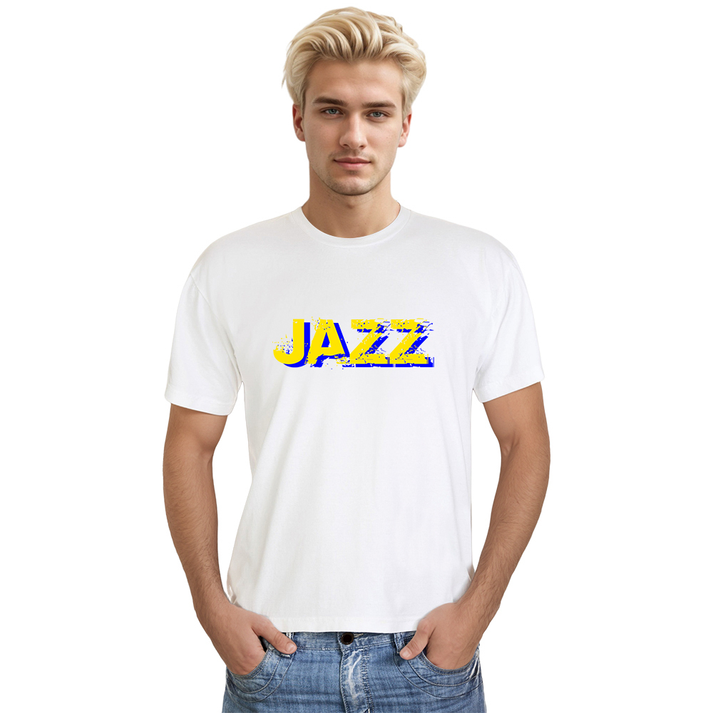 T-shirt Blanc et Noir 'Jazz' Costume