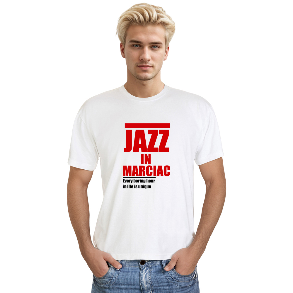 T-shirt Blanc et Noir 'Jazz in Marciac' Costume Ver.2