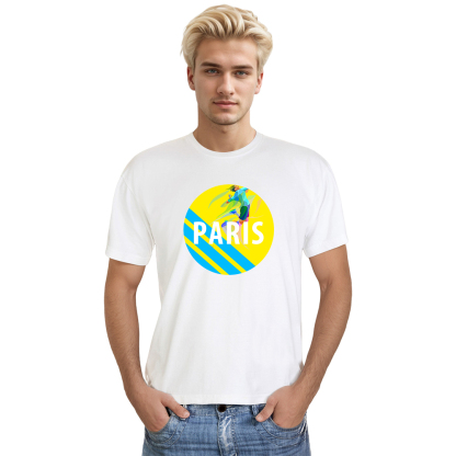 T-shirt Blanc et Noir 'Paris' Ver.B