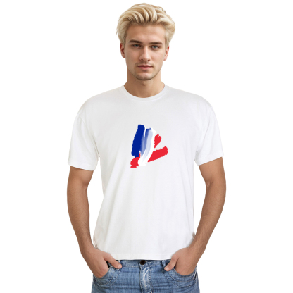 France Couleurs Bleu, Blanc et Rouge T-shirt Ver.2