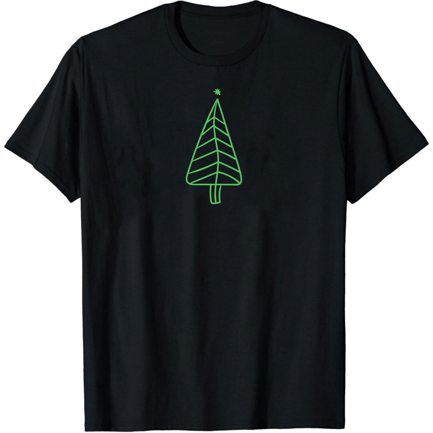 T-shirt Mignon Sapin de Noël Simple Pour Noël VER.2