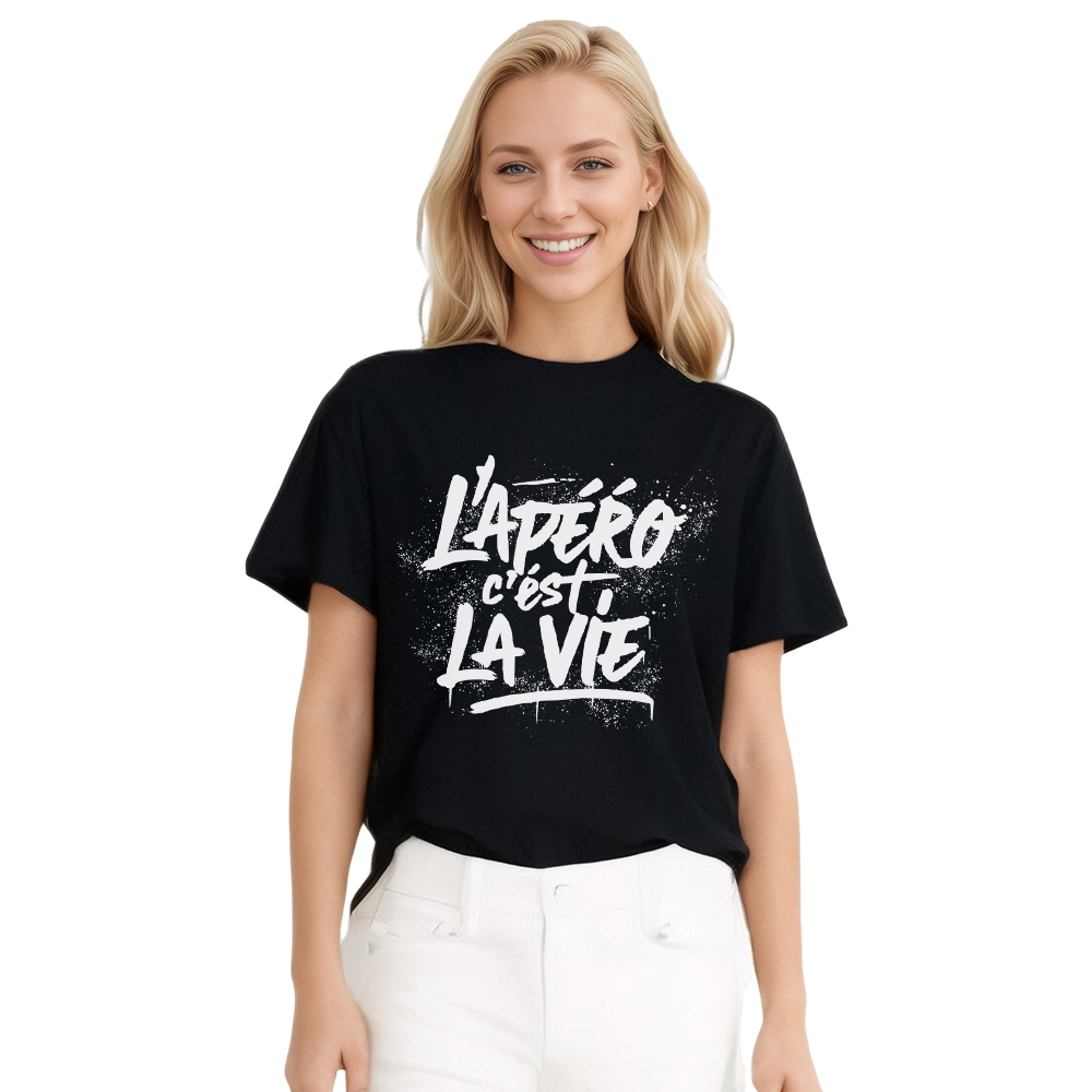 T-shirt 'L’apéro c’est la vie'
