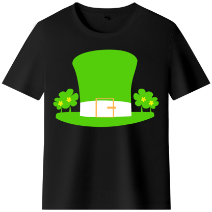 T-shirt Chapeau Vert de la Saint-Patrick
