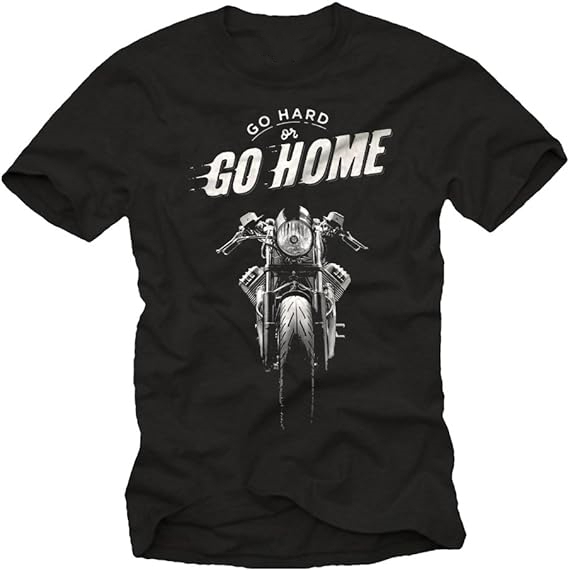 T-shirt Homme 'Go Home' Cafe Racer Moto Costume