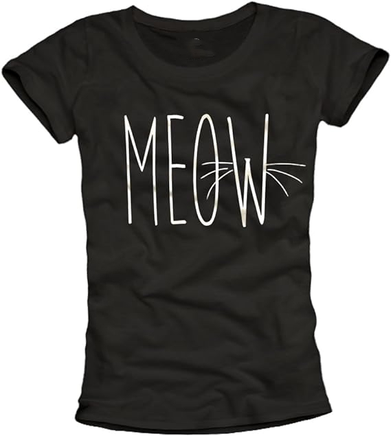 T-hirt avec Chat pour Femme Meow Costume