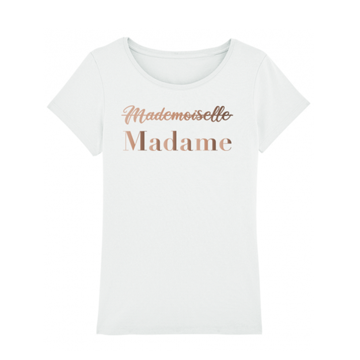 T-shirt Femme EVJF Madame Or Rose Costume
