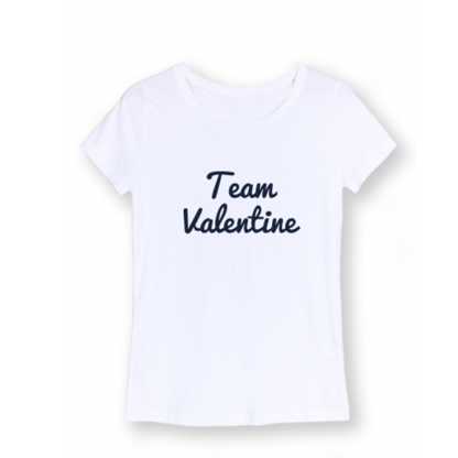 T-shirt Team Valentine Femme Personnalisable pour Mariage ou EVJF
