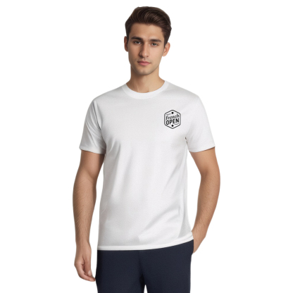 T-shirt Sport Tennis Texte 'French Open' Costume Ver.B