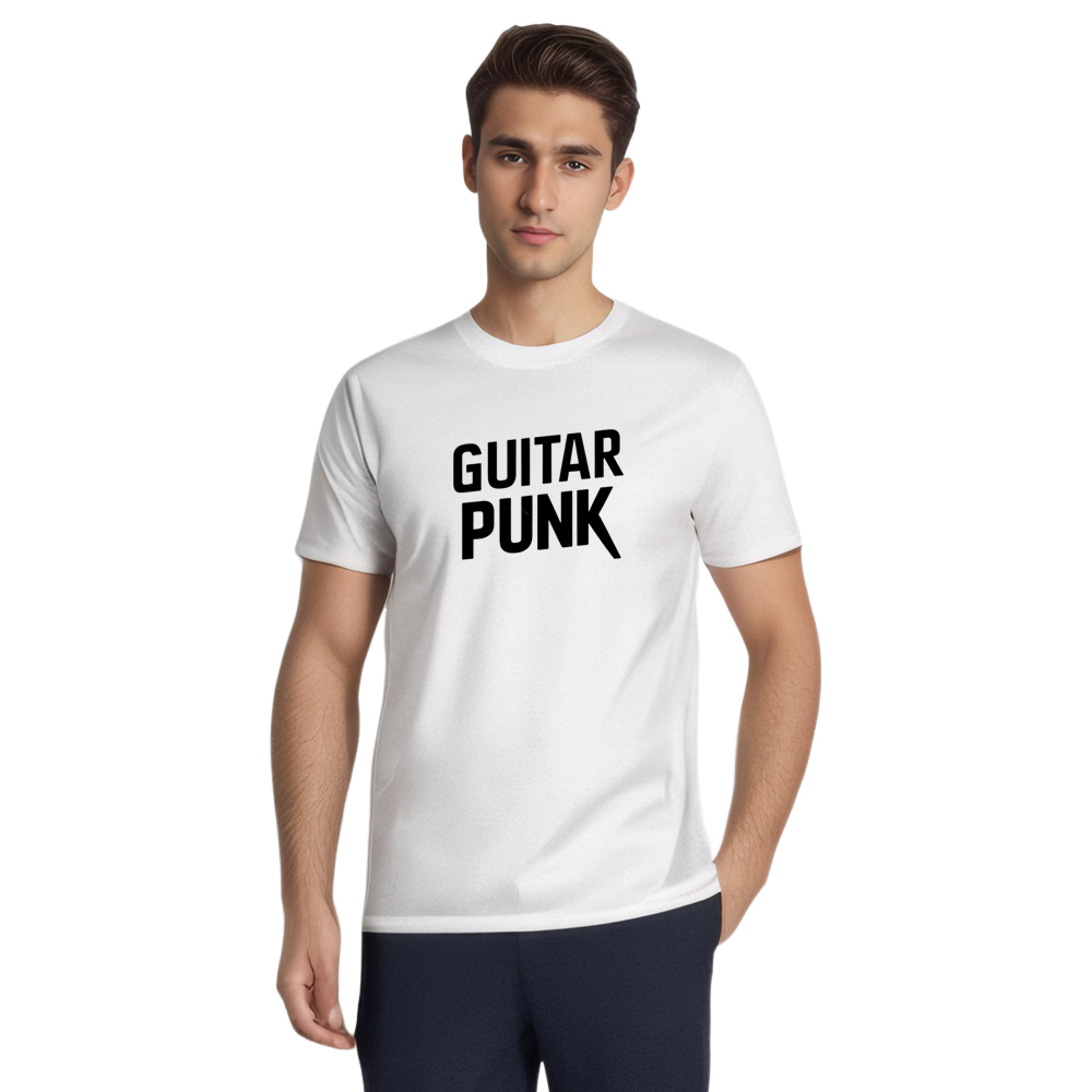 T-shirt Texte 'Guitar Punk' Costume Ver.B