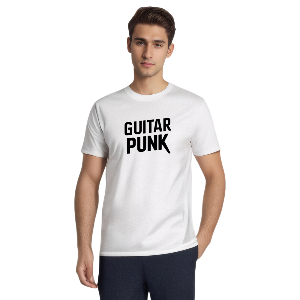 T-shirt Texte 'Guitar Punk' Costume Ver.B