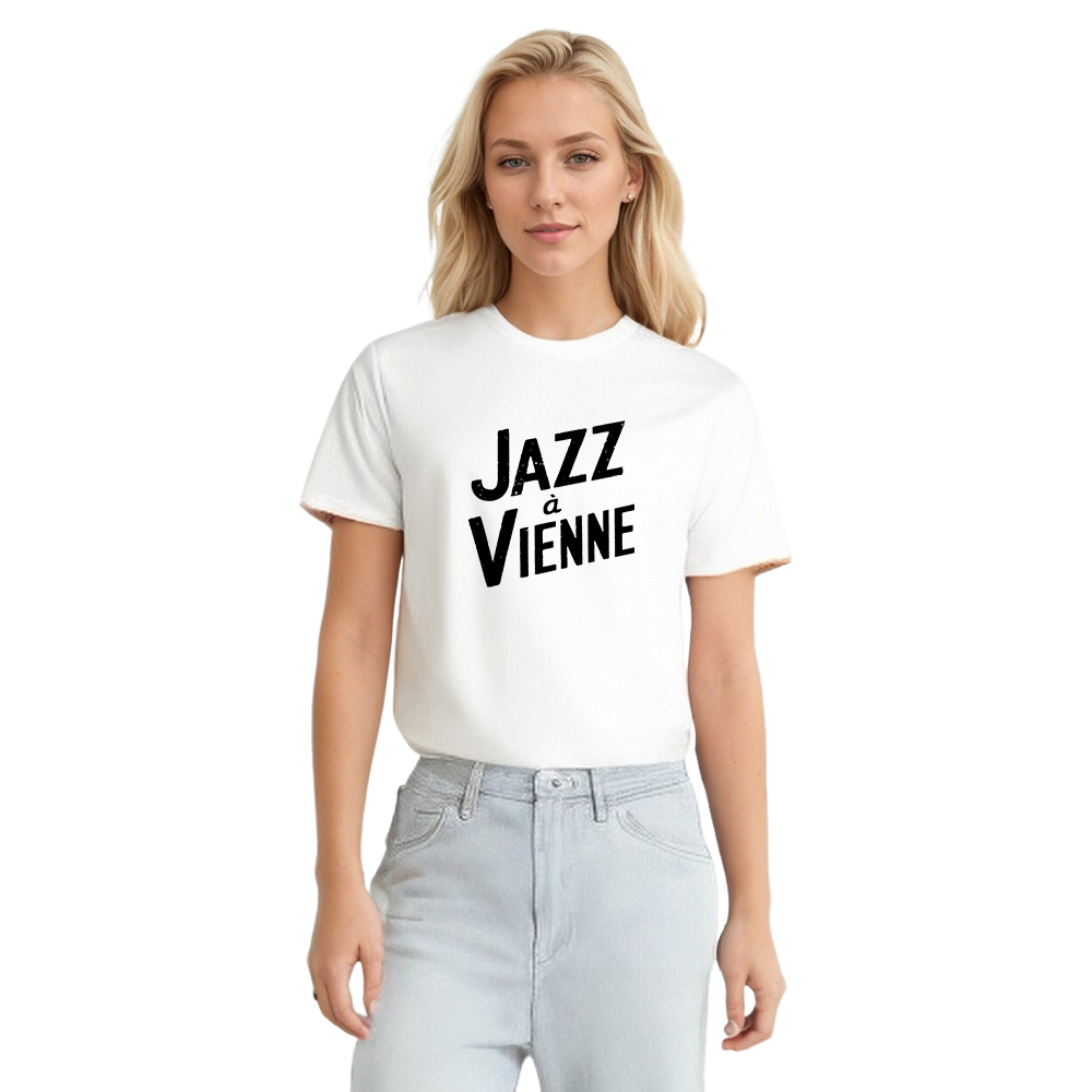 T-shirt Blanc et Noir 'Jazz à Vienne' Costume Ver.2